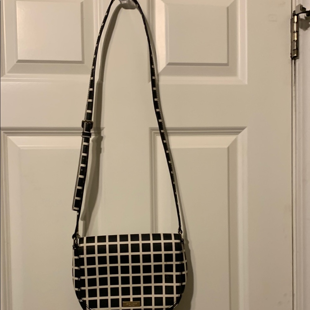 Kate Spade Black and White Crossbody Bag